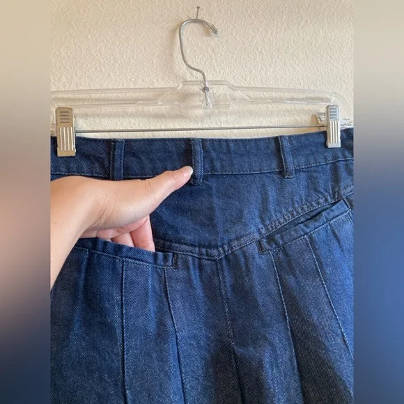 Free People Blue Denim Vest Top & Skirt Set - Picture 12 of 13